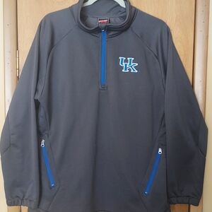 University Of Kentucky Wildcats 1/4 Zip Sweatshirt NCAA SEC Basketball Medium